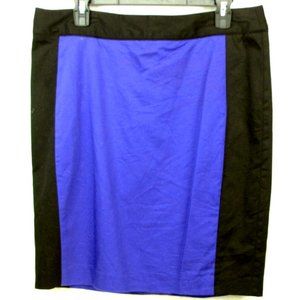 SALE! Geometric Black Blue Midi Knee Skirt